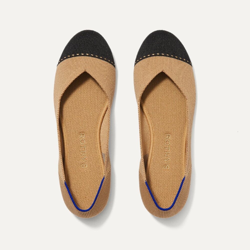 Rothy's The Flat - Camel Captoe Size 8.5